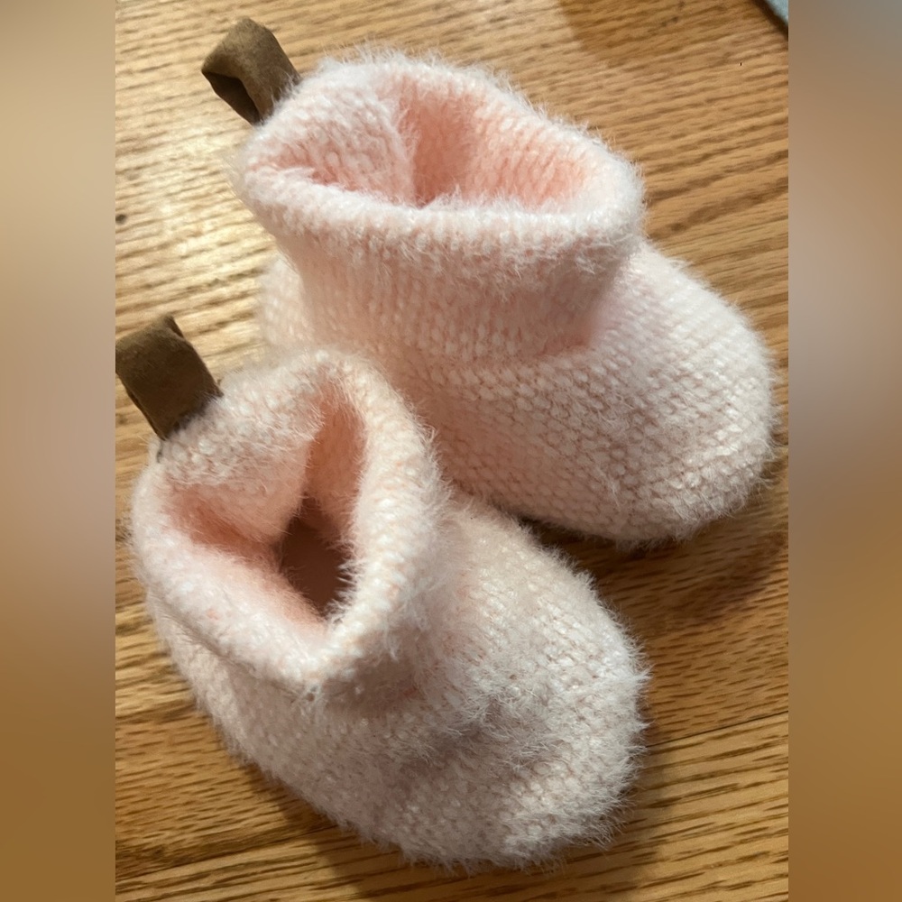 Cozy Pink Baby Booties